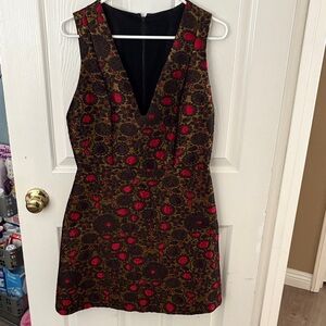 Elegant Floral Sleeveless Dress